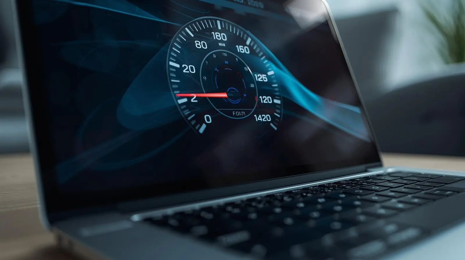 Slow computer on a desk